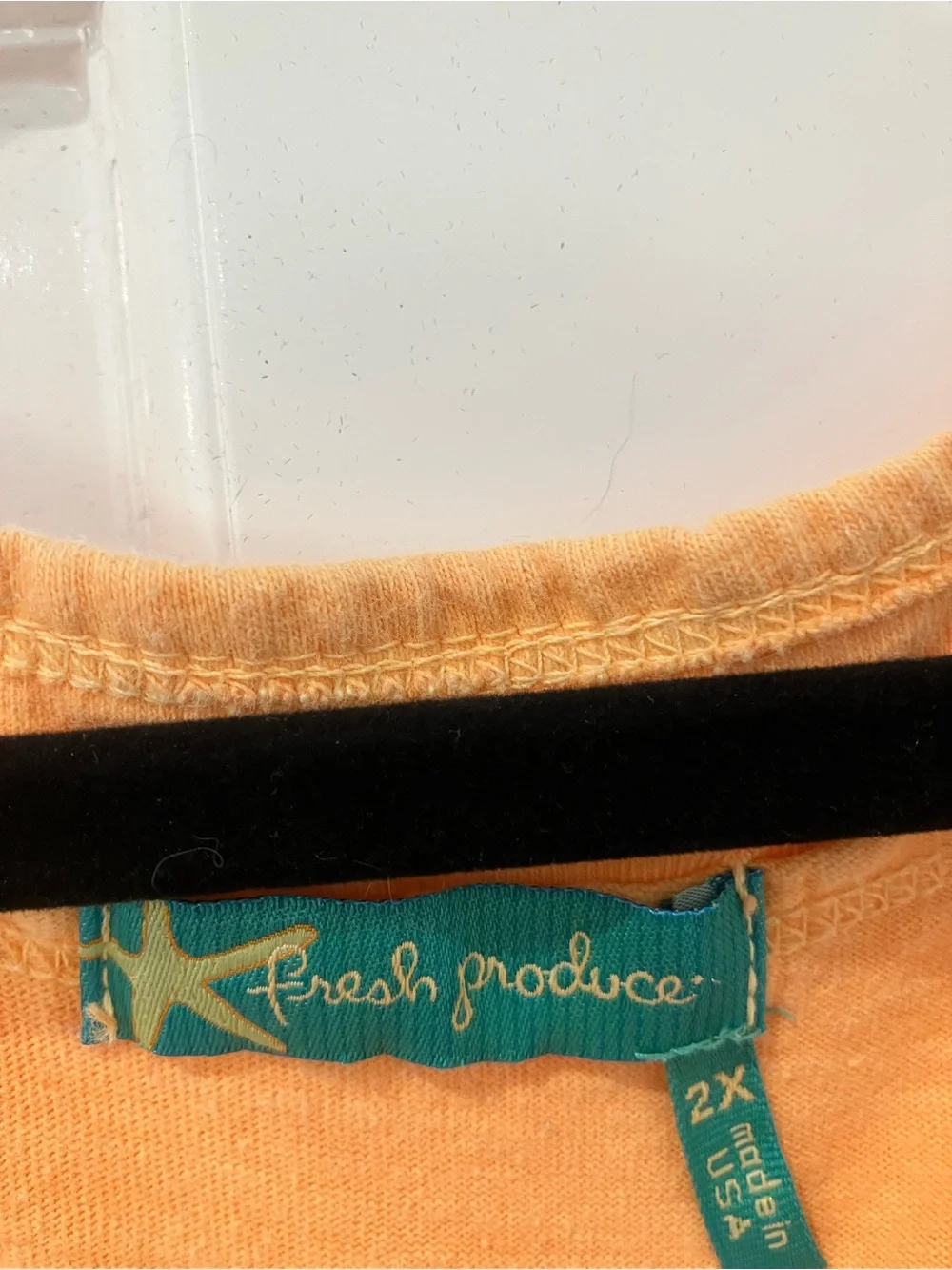fresh produce sunset coral dress, 2X - Picture 2 of 4